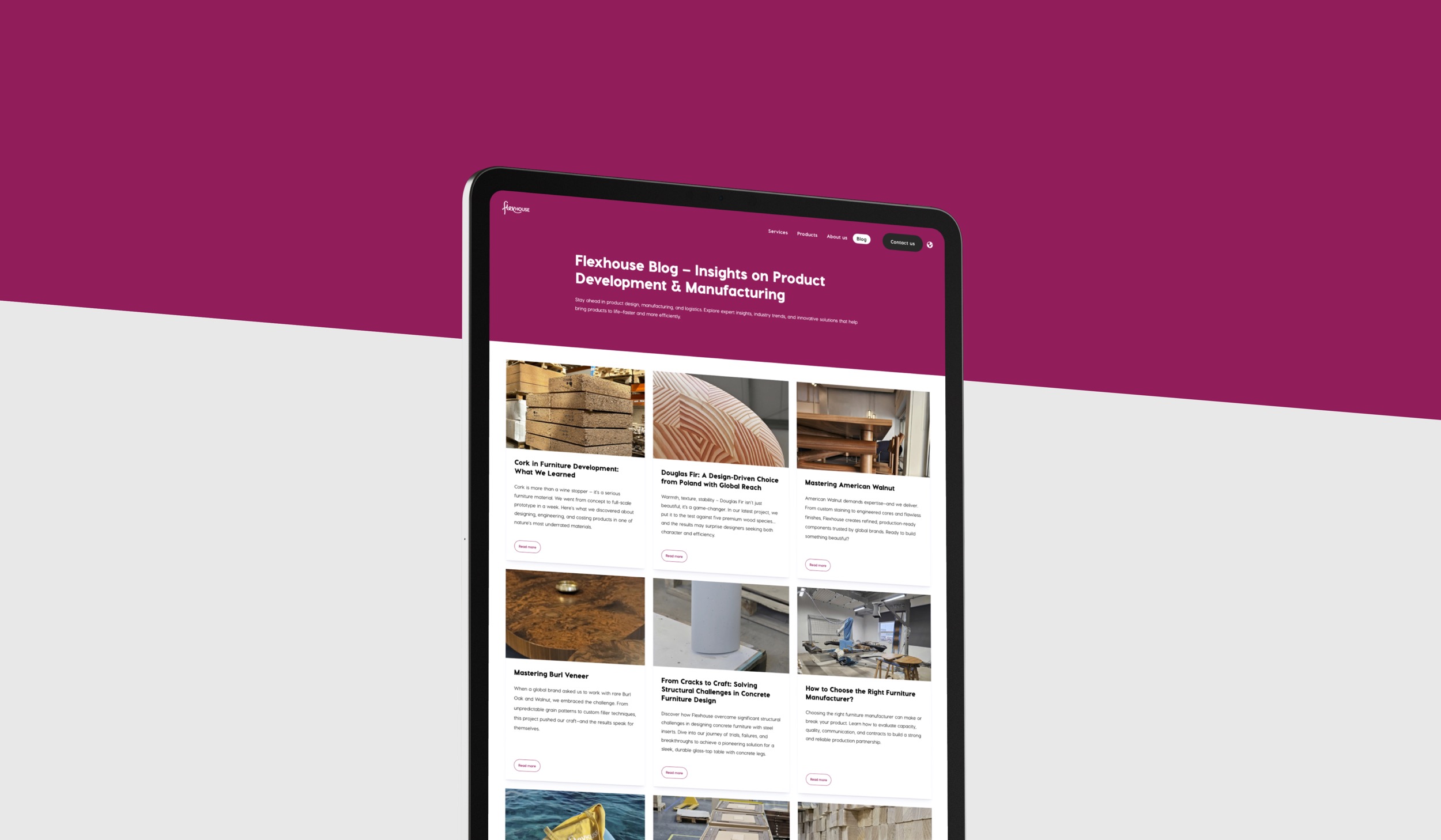 Flexhouse Blog Screendesign Webdevelopment