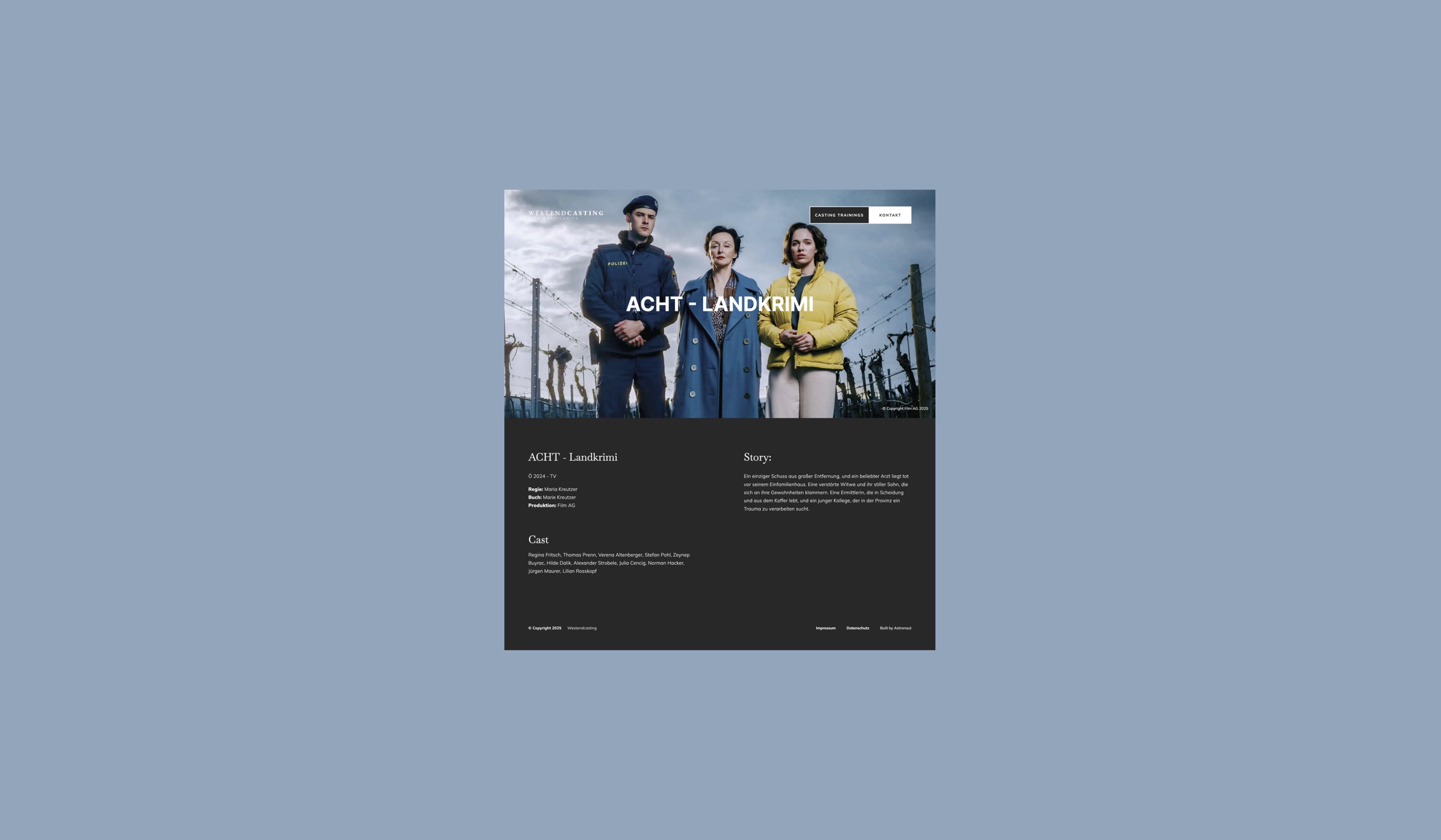 westendcasting film Anton Waldburg UIUX Designer